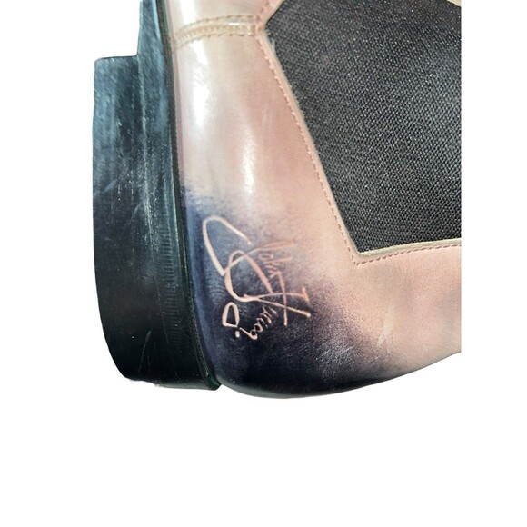 John Fluevog Twin Turbine 1224 Stark St Pink Leather Chelsea Boots Men’s 11.5 M